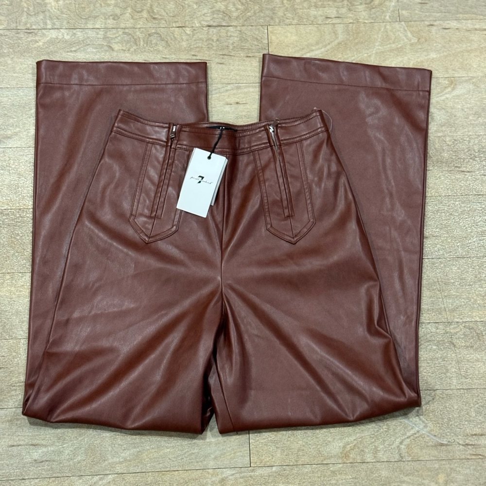 7 For All Mankind Chocolate Straight Leg Pants